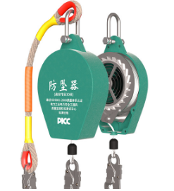 Speed differential anti fall device